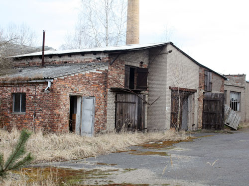 Historische Aufnahme des Heizhauses auf dem ehemaligen HASAG-Gelände