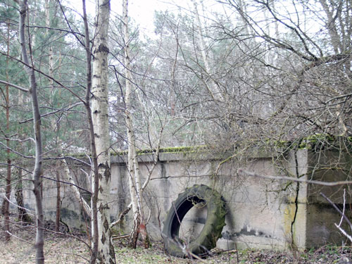Historische Aufnahme einer Verladerampe rund 100 Meter vom ehemaligen Lagergelände entfernt